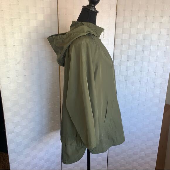 Isaac Mizrahi Womens SOHO ZipFront Water Resistant Jacket Green Size Large - Picture 4 of 14